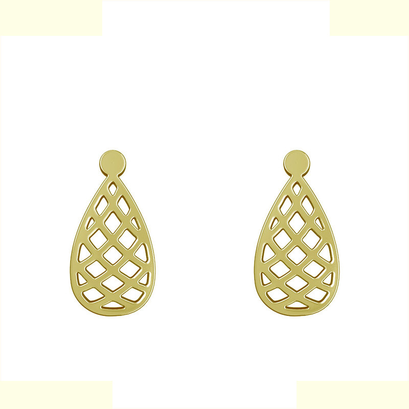 گوشواره طلا 18 عیار زنانه مدوپد مدل اشک کد GA1-11637