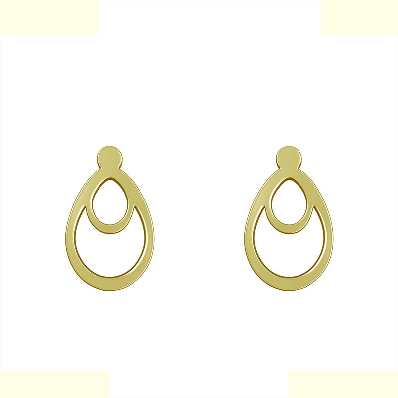 گوشواره طلا 18 عیار زنانه مدوپد مدل اشک کد GA1-11782