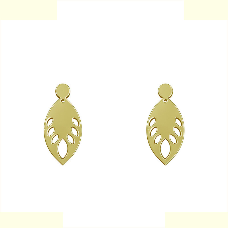 گوشواره طلا 18 عیار زنانه مدوپد مدل اشک کد GA1-11786