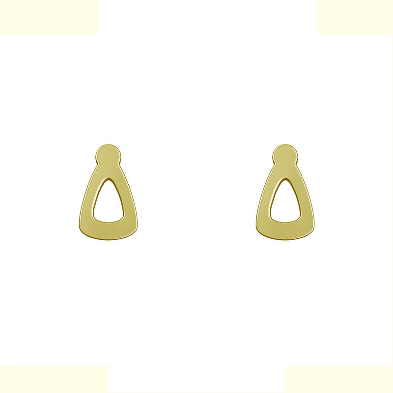 گوشواره طلا 18 عیار زنانه مدوپد مدل مثلث کد GA1-11830