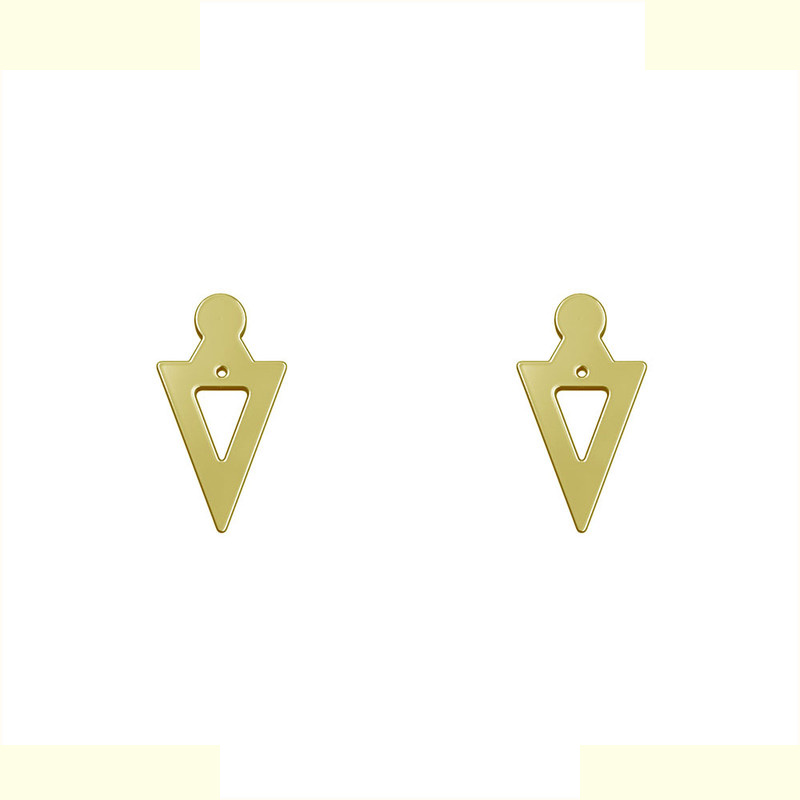 گوشواره طلا 18 عیار زنانه مدوپد مدل مثلث کد GA1-11850