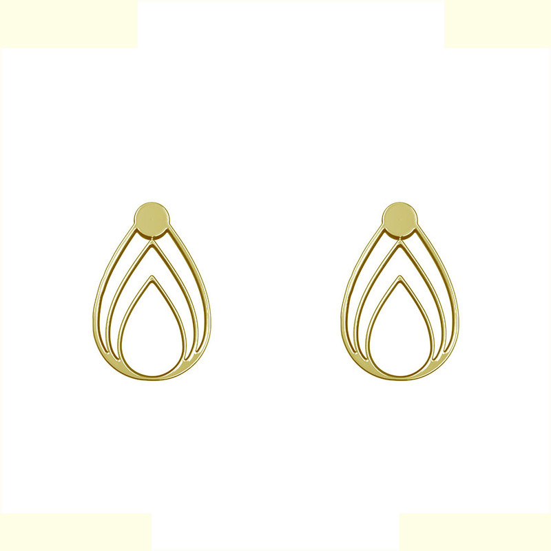 گوشواره طلا 18 عیار زنانه مدوپد مدل اشک کد GA1-11873