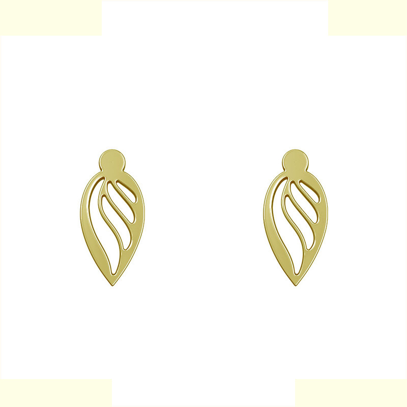 گوشواره طلا 18 عیار زنانه مدوپد مدل بال کد GA1-11910