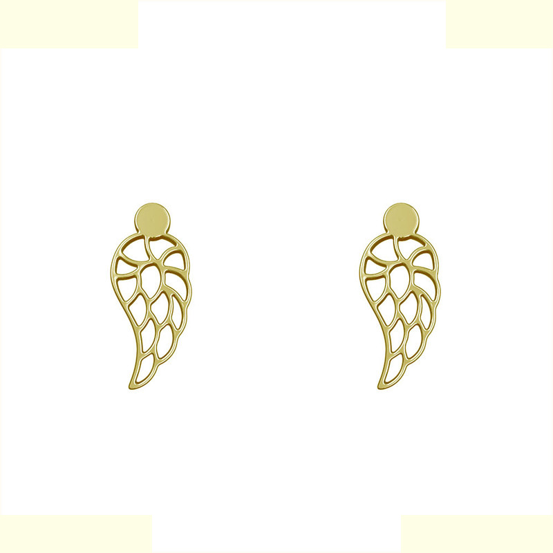 گوشواره طلا 18 عیار زنانه مدوپد مدل بال کد GA1-11977