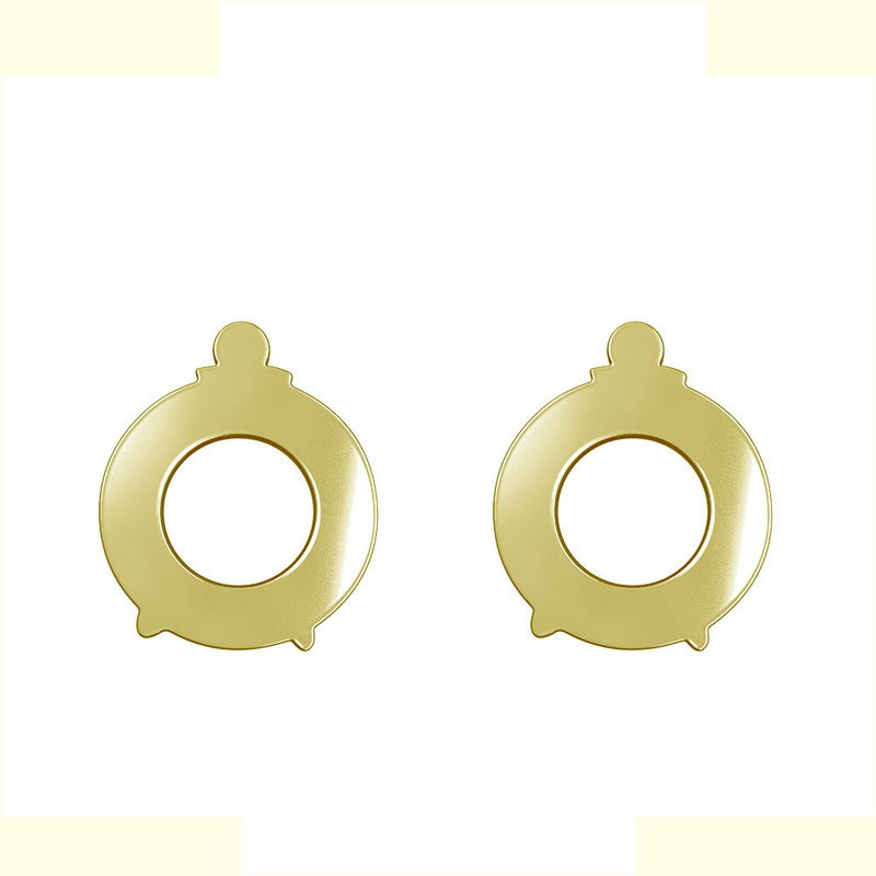 گوشواره طلا 18 عیار زنانه مدوپد مدل دایره کد GA1-11986