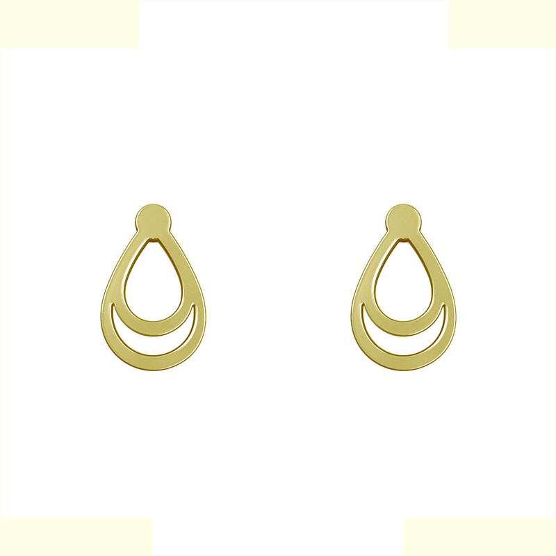 گوشواره طلا 18 عیار زنانه مدوپد مدل اشک کد GA1-11998