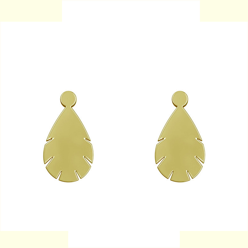 گوشواره طلا 18 عیار زنانه مدوپد مدل اشک کد GA1-12005