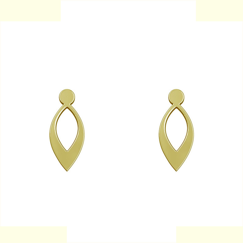 گوشواره طلا 18 عیار زنانه مدوپد مدل اشک کد GA1-12018