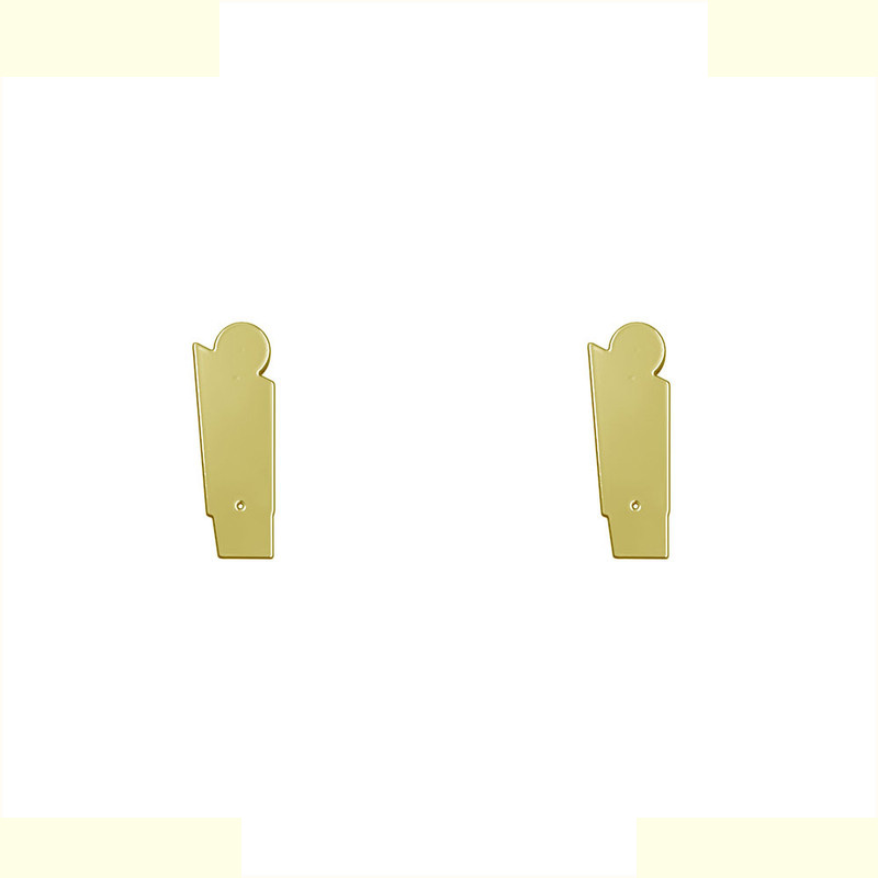 گوشواره طلا 18 عیار زنانه مدوپد مدل هندسی کد GA1-12026