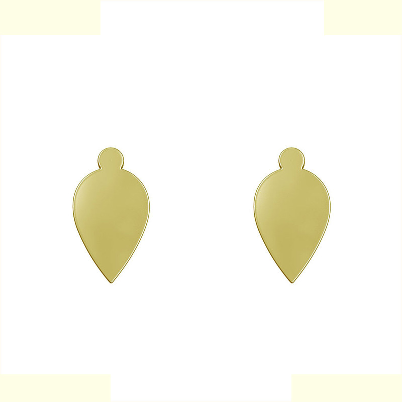 گوشواره طلا 18 عیار زنانه مدوپد مدل اشک کد GA1-12059