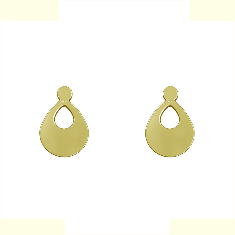 گوشواره طلا 18 عیار زنانه مدوپد مدل اشک کد GA1-12121