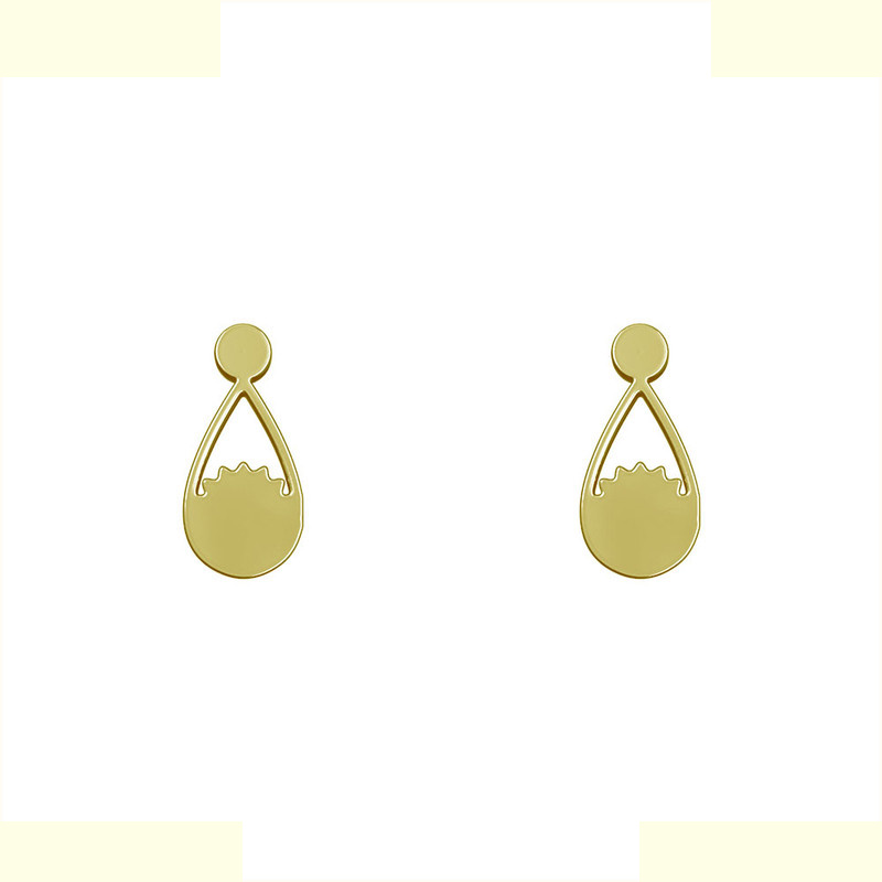 گوشواره طلا 18 عیار زنانه مدوپد مدل اشک کد GA1-12148