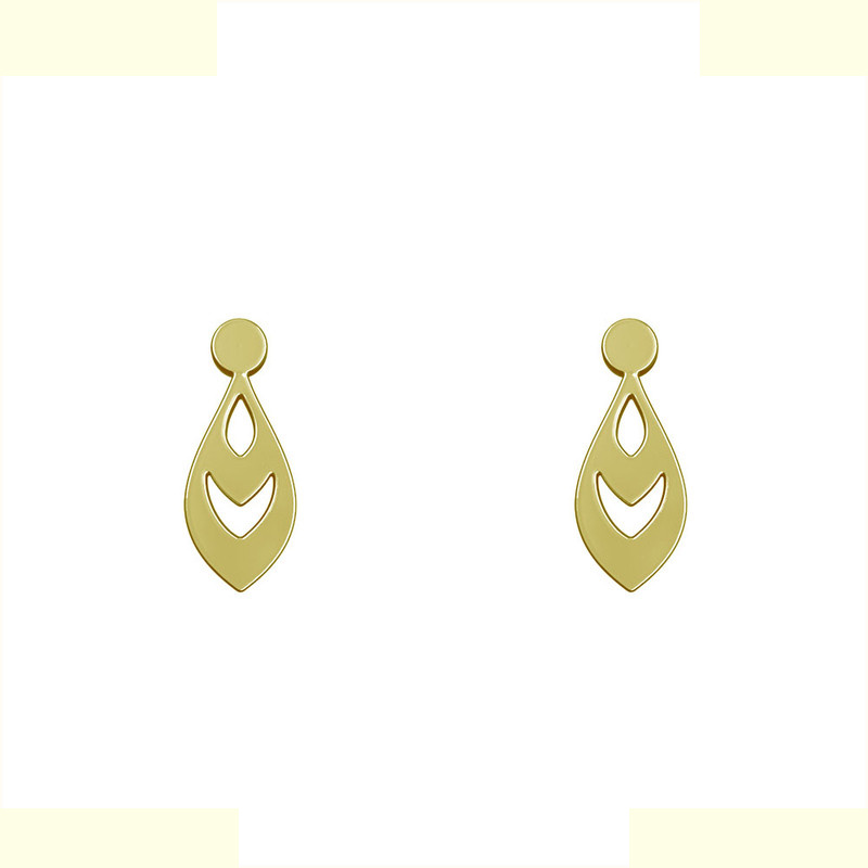 گوشواره طلا 18 عیار زنانه مدوپد مدل اشک کد GA1-12173