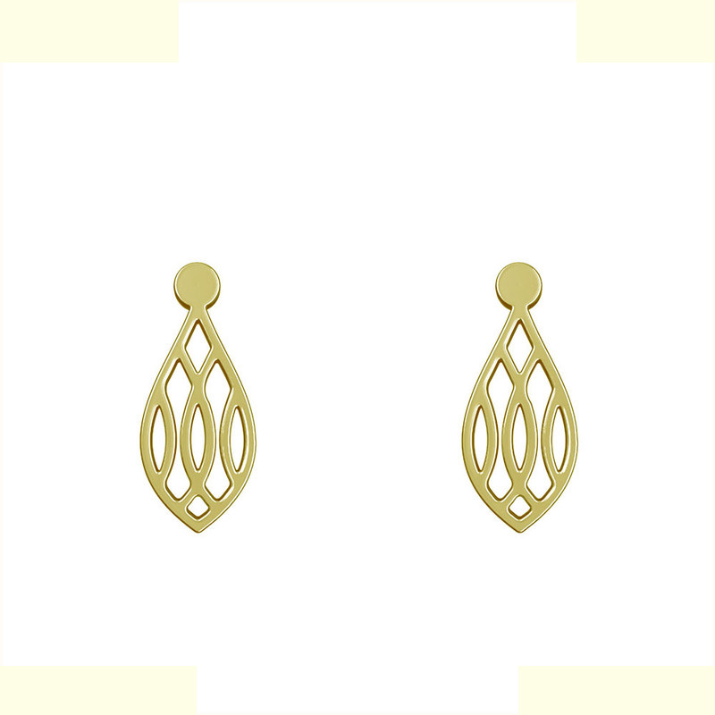 گوشواره طلا 18 عیار زنانه مدوپد مدل اشک کد GA1-12264