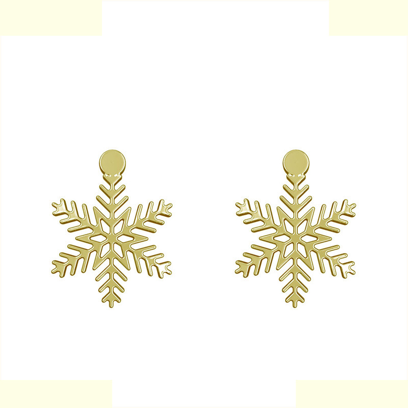 گوشواره طلا 18 عیار زنانه مدوپد مدل برف کد GA1-12302