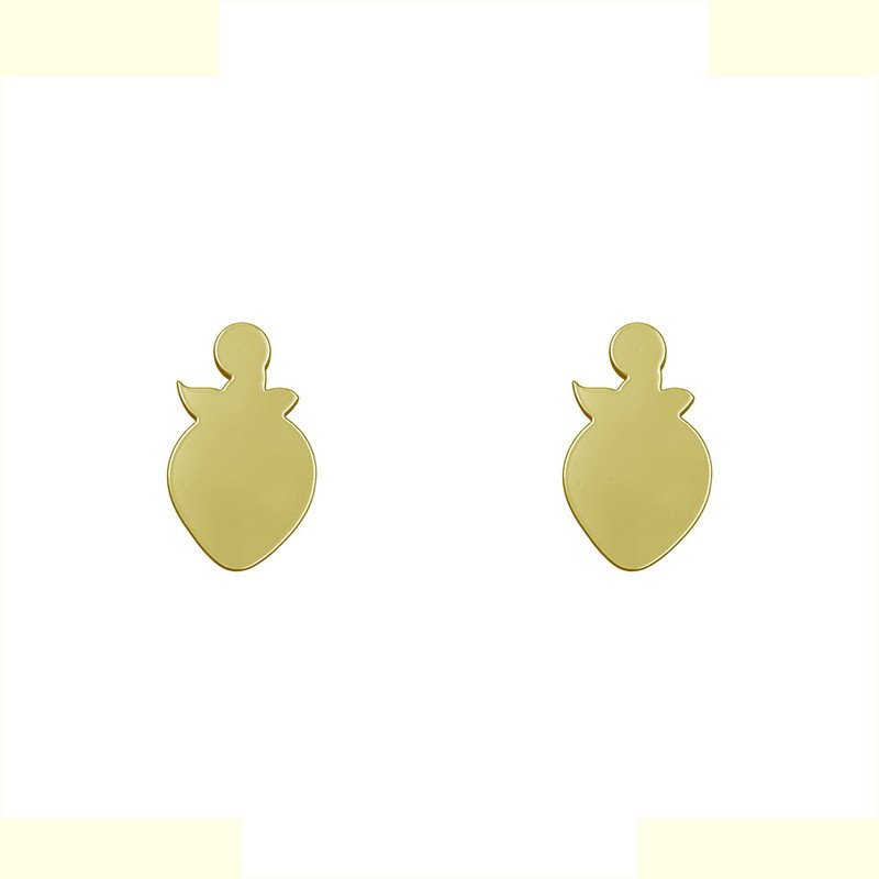 گوشواره طلا 18 عیار زنانه مدوپد مدل توت فرنگی کد GA1-12311