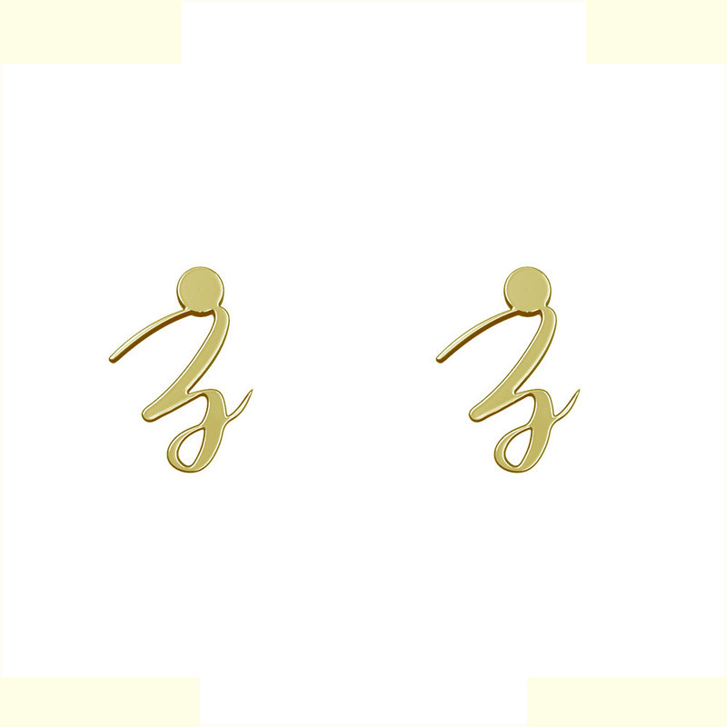 گوشواره طلا 18 عیار زنانه مدوپد مدل هدنسی کد GA1-12331