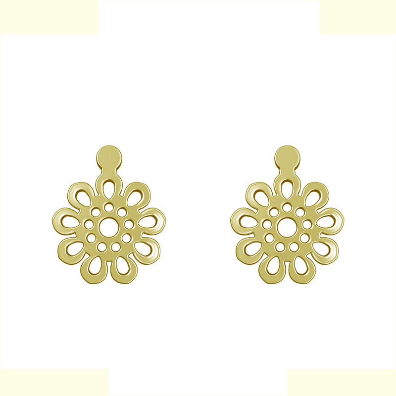 گوشواره طلا 18 عیار زنانه مدوپد مدل گل کد GA1-12366 گوشواره طلا 18 عیار زنانه مدوپد مدل گل کد GA1-12366