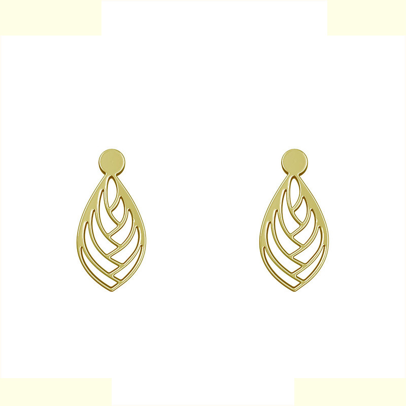 گوشواره طلا 18 عیار زنانه مدوپد مدل اشک کد GA1-12398