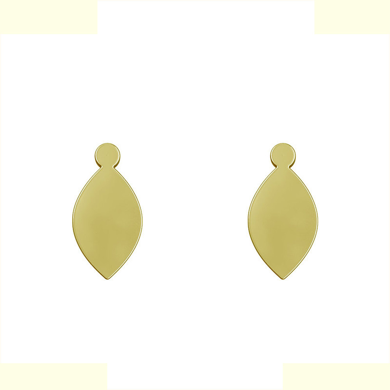 گوشواره طلا 18 عیار زنانه مدوپد مدل اشک کد GA1-12400