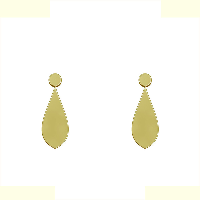 گوشواره طلا 18 عیار زنانه مدوپد مدل اشک کد GA1-12422