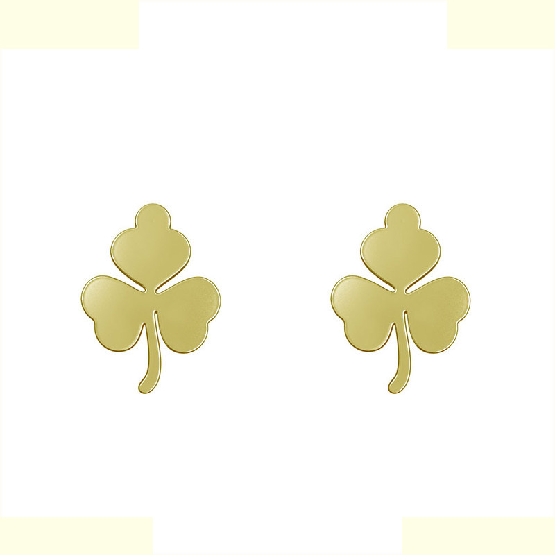 گوشواره طلا 18 عیار زنانه مدوپد مدل گل کد GA1-12432