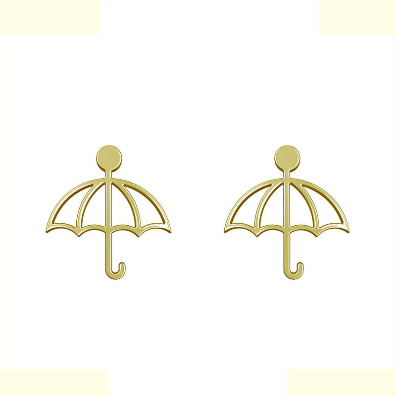 گوشواره طلا 18 عیار زنانه مدوپد مدل چتر کد GA1-12435