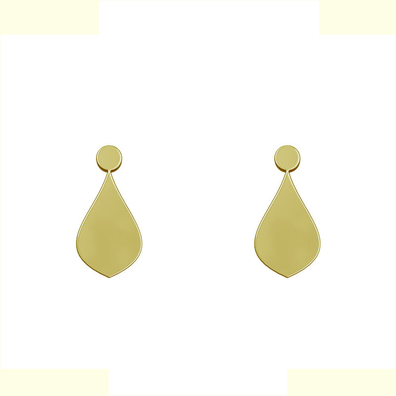 گوشواره طلا 18 عیار زنانه مدوپد مدل اشک کد GA1-12461