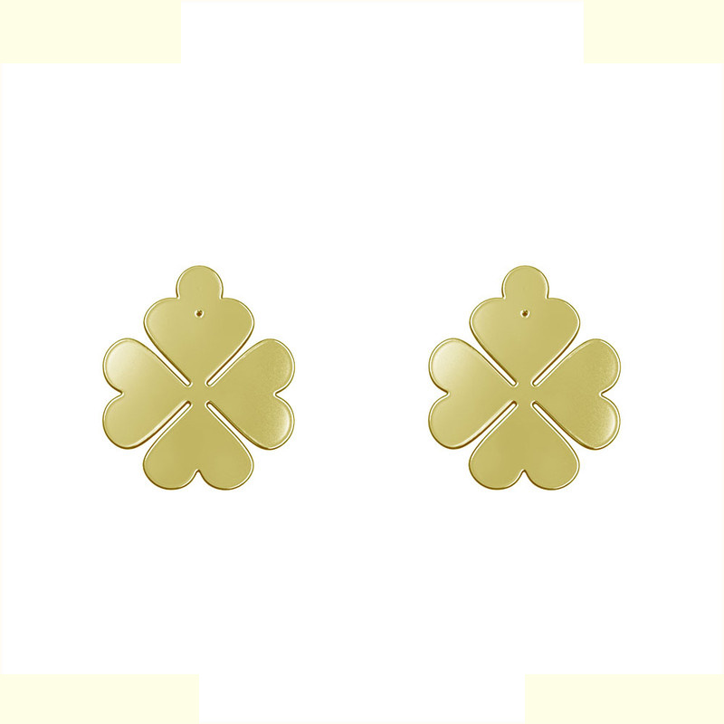 گوشواره طلا 18 عیار زنانه مدوپد مدل گل کد GA1-12500