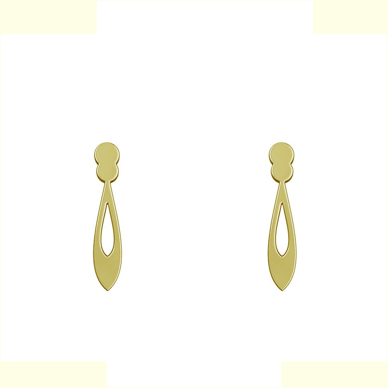 گوشواره طلا 18 عیار زنانه مدوپد مدل اشک کد GA1-12539