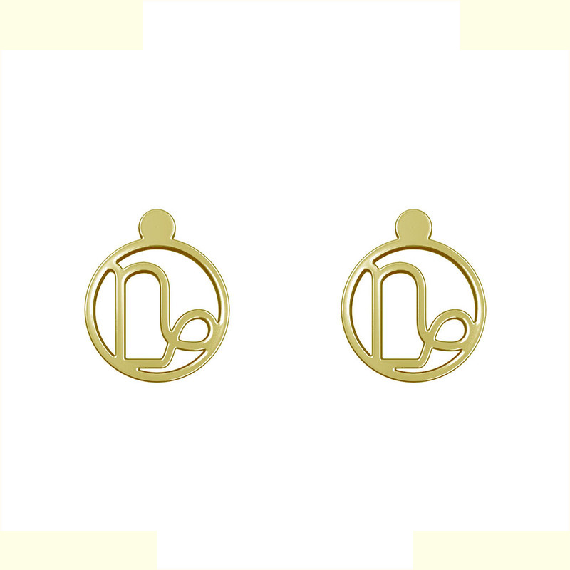 گوشواره طلا 18 عیار زنانه مدوپد مدل نماد یونانی کد GA1-12617