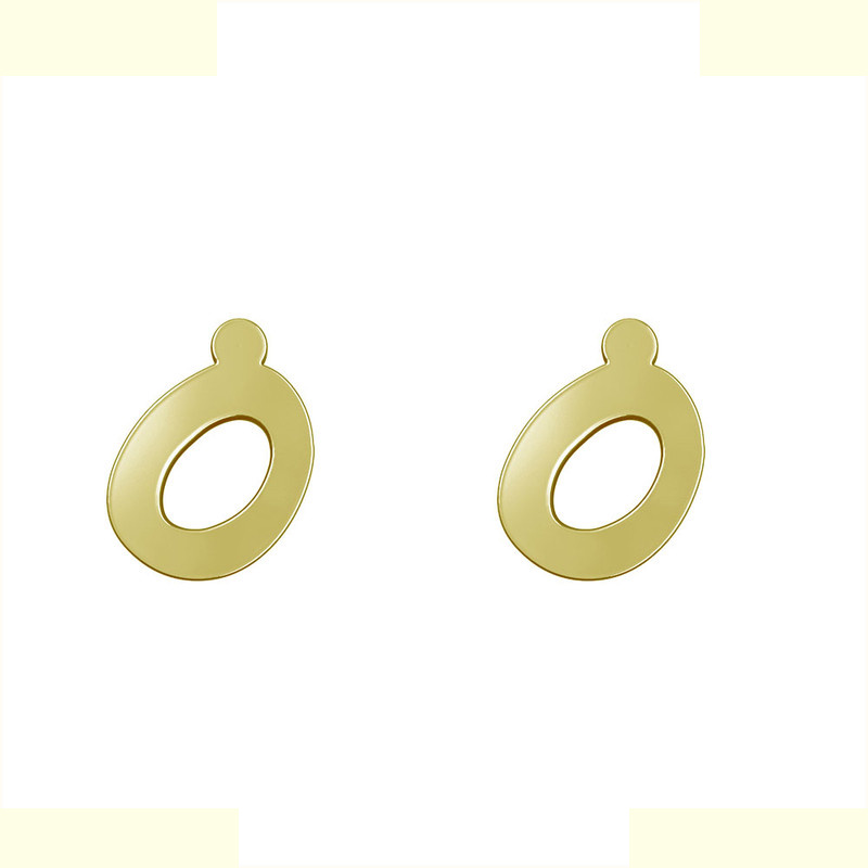 گوشواره طلا 18 عیار زنانه مدوپد مدل دایره کد GA1-12649