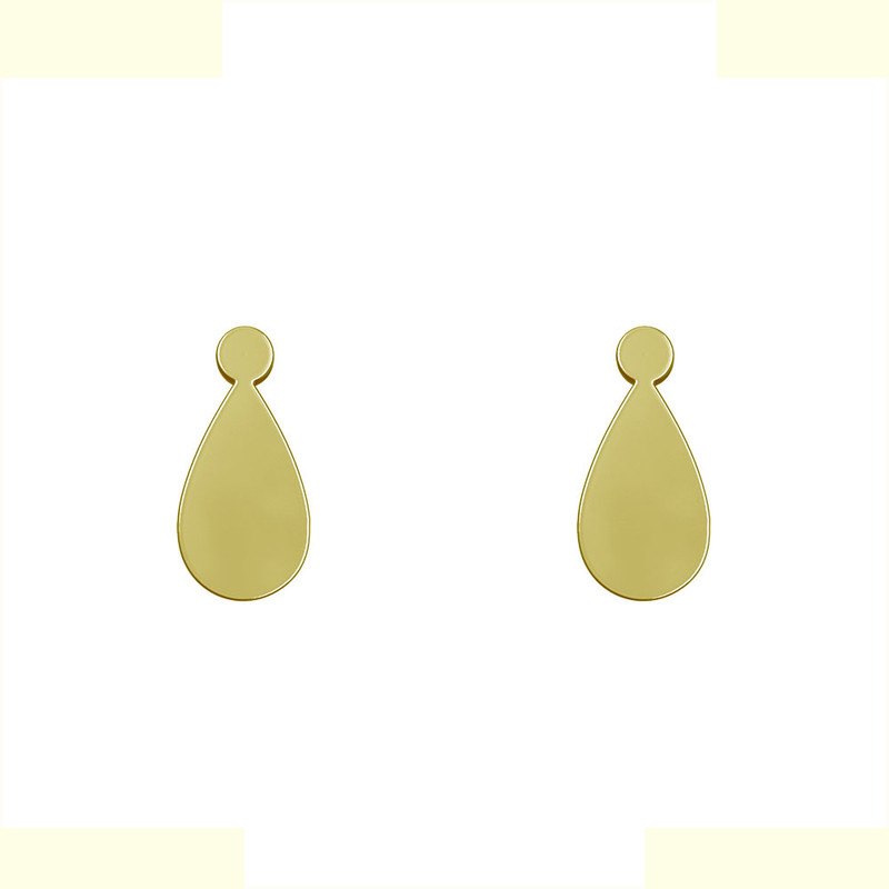 گوشواره طلا 18 عیار زنانه مدوپد مدل اشک کد GA1-12702