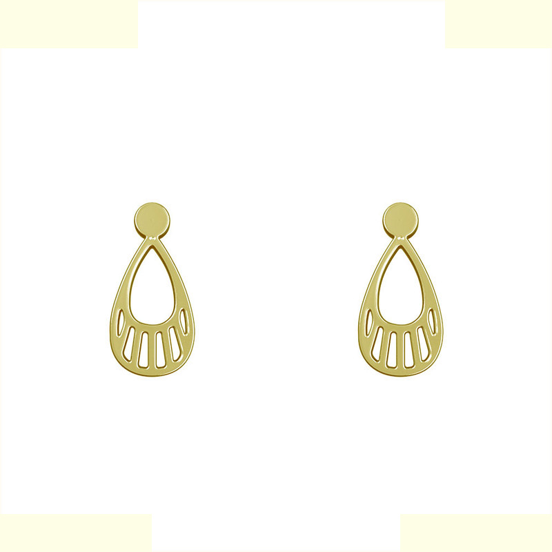 گوشواره طلا 18 عیار زنانه مدوپد مدل اشک کد GA1-12714