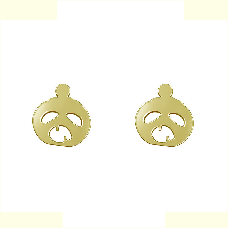 گوشواره طلا 18 عیار زنانه مدوپد مدل هالووین کد GA1-12901