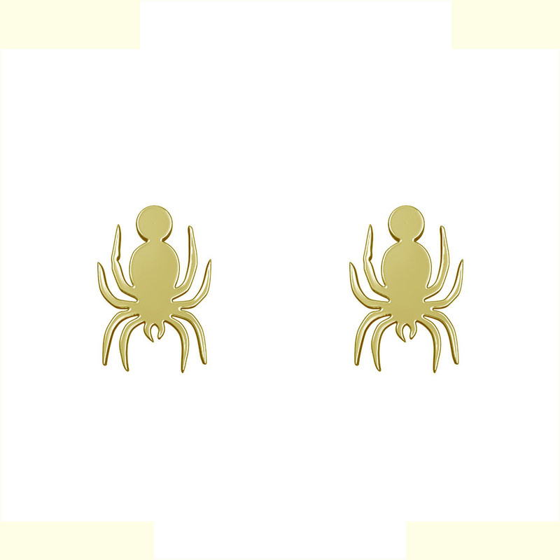 گوشواره طلا 18 عیار زنانه مدوپد مدل عنکبوت کد GA1-12922