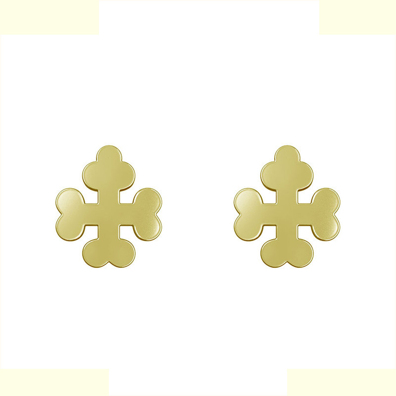 گوشواره طلا 18 عیار زنانه مدوپد مدل استخوان کد GA1-12951