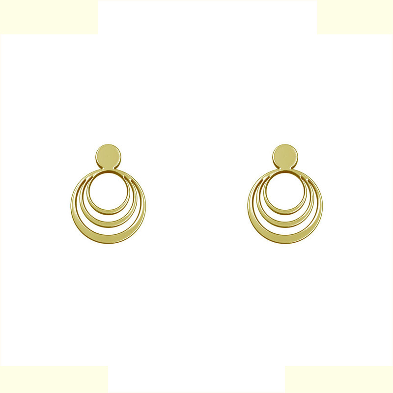 گوشواره طلا 18 عیار زنانه مدوپد مدل داره کد GA1-12961