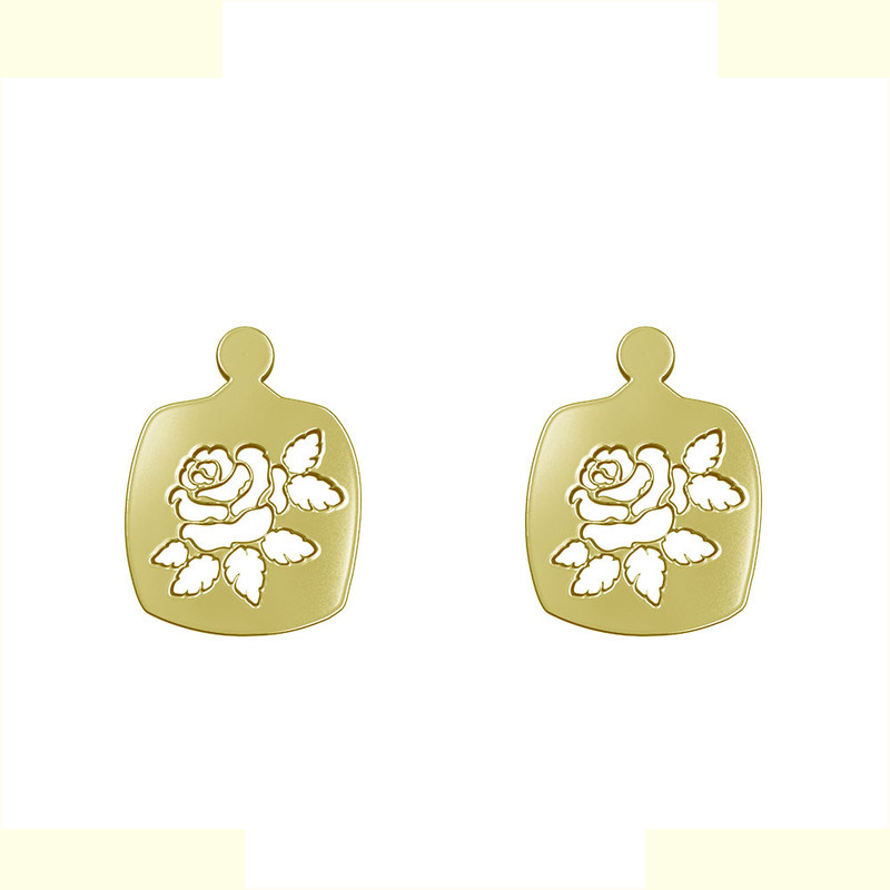 گوشواره طلا 18 عیار زنانه مدوپد مدل دایره کد GA1-12990