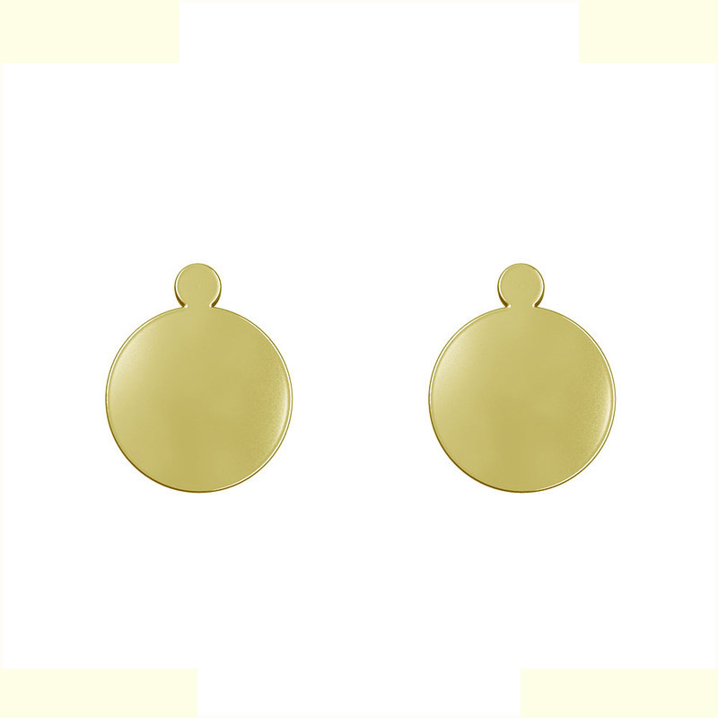 گوشواره طلا 18 عیار زنانه مدوپد مدل دایره کد GA1-13018