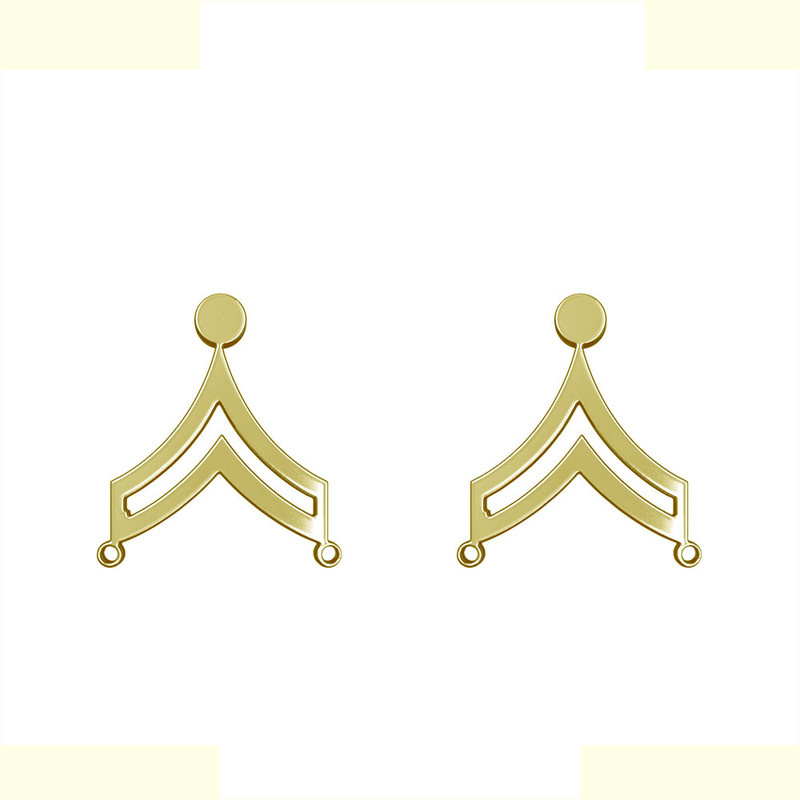 گوشواره طلا 18 عیار زنانه مدوپد مدل فلش کد GA1-13034