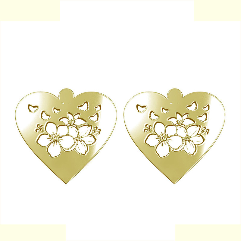 گوشواره طلا 18 عیار زنانه مدوپد مدل گل کد GA1-13035