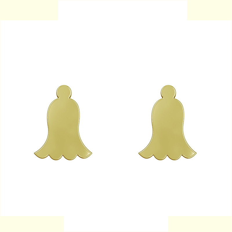 گوشواره طلا 18 عیار زنانه مدوپد مدل گل کد GA1-13072