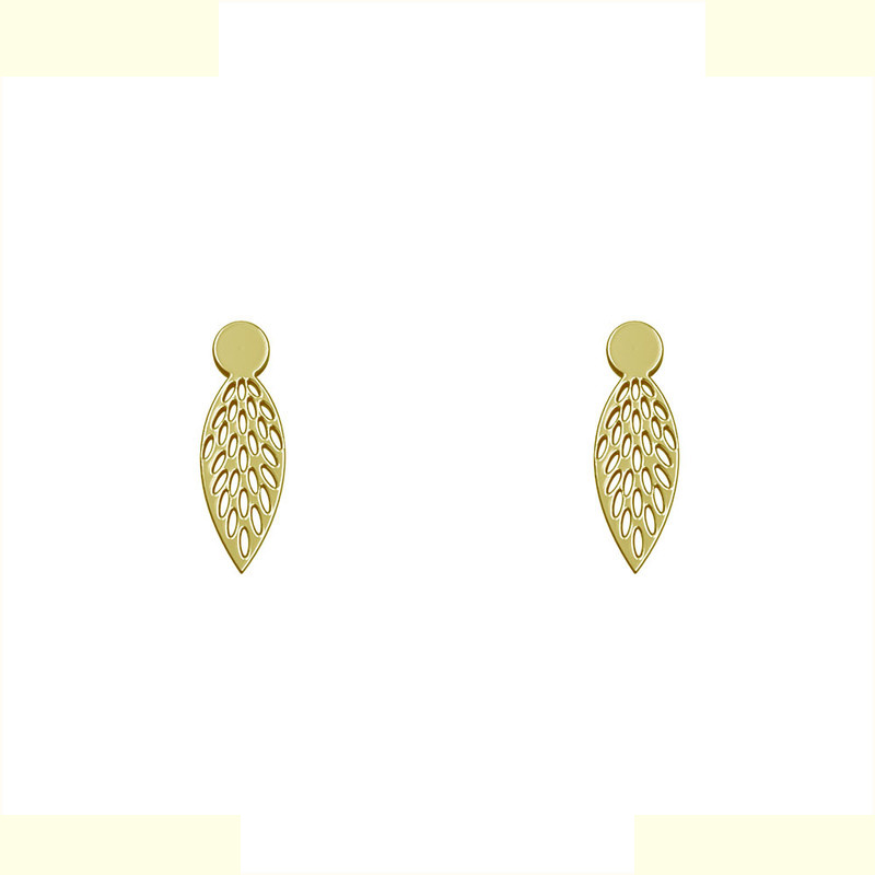 گوشواره طلا 18 عیار زنانه مدوپد مدل اشک کد GA1-13126