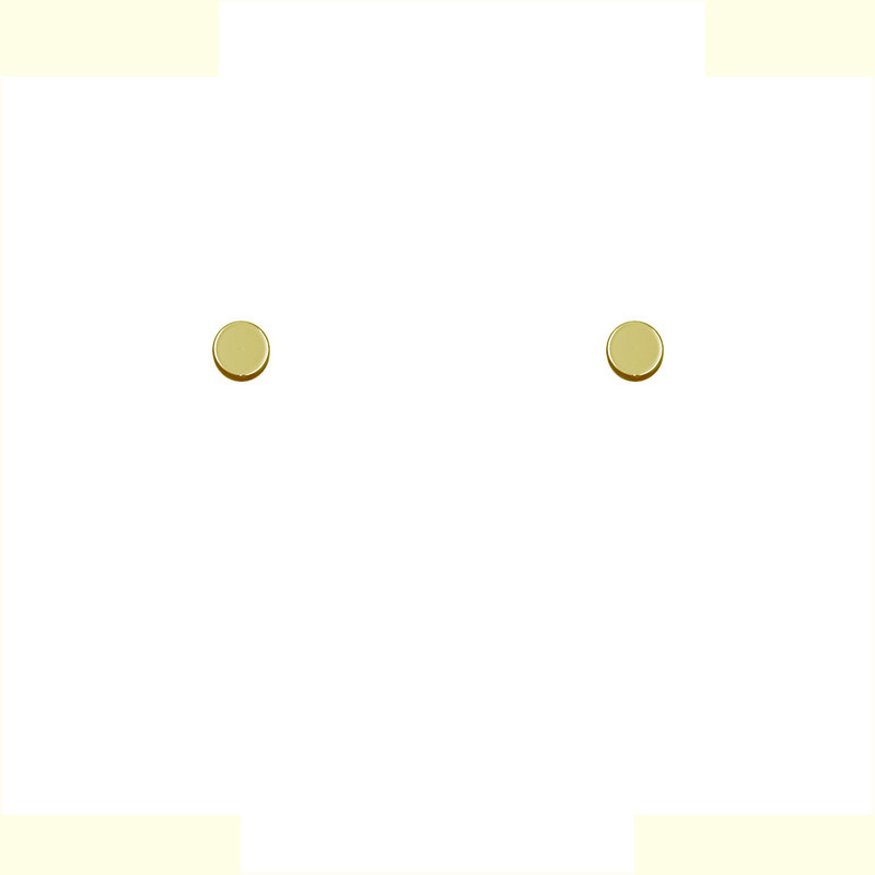 گوشواره طلا 18 عیار زنانه مدوپد مدل هندسی کد GA1-13174