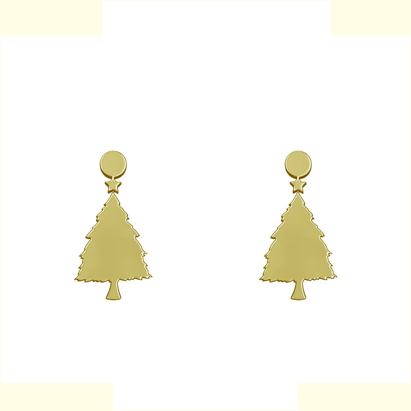 گوشواره طلا 18 عیار زنانه مدوپد مدل درخت کد GA1-13385