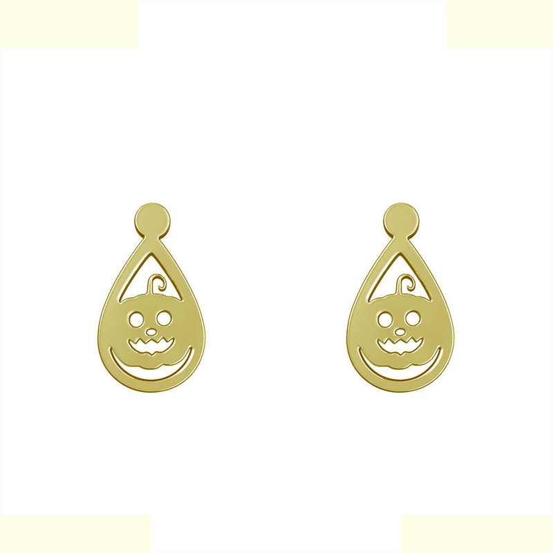 گوشواره طلا 18 عیار زنانه مدوپد مدل هالووین کد GA1-13595