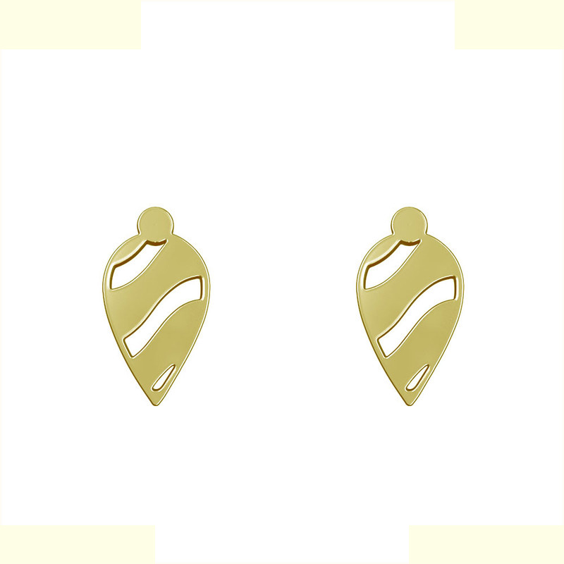 گوشواره طلا 18 عیار زنانه مدوپد مدل اشک کد GA1-13736