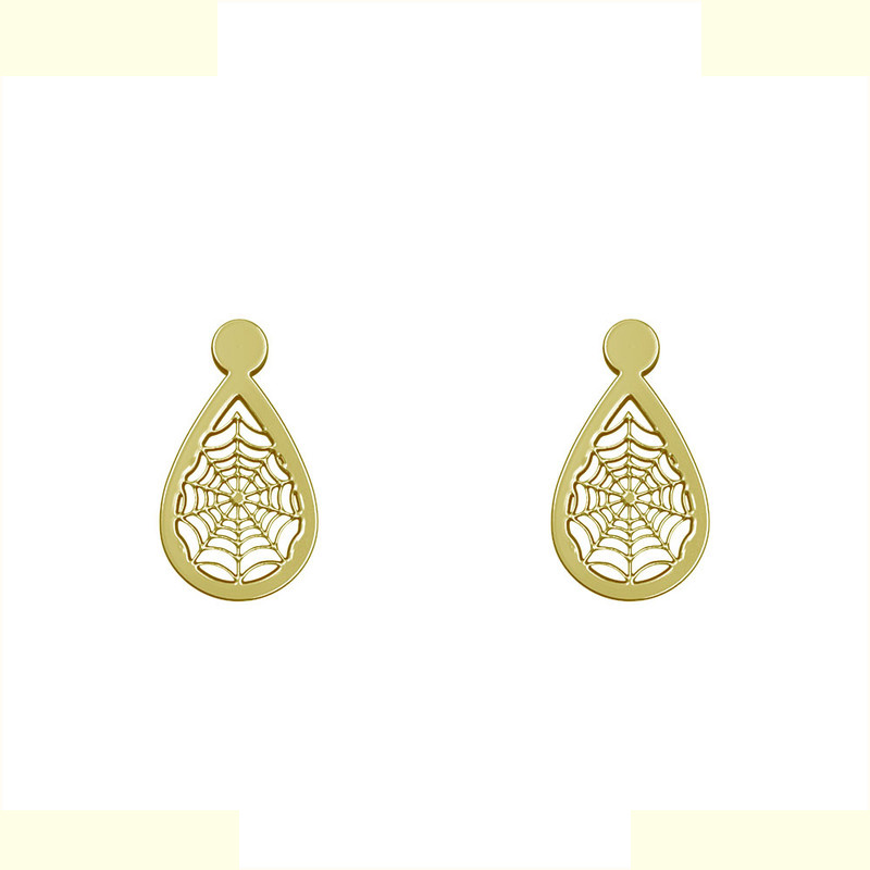 گوشواره طلا 18 عیار زنانه مدوپد مدل کالسکه کد GA1-13857