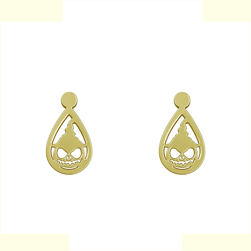 گوشواره طلا 18 عیار زنانه مدوپد مدل هالووین کد GA1-13877